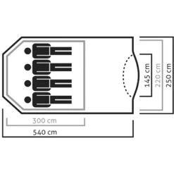 SALEWA Alpine Lodge 4 Tent 10 SALEWA Alpine Lodge 4 Tent -Kampeerartikelen Winkel iview 5014524 001 pic4