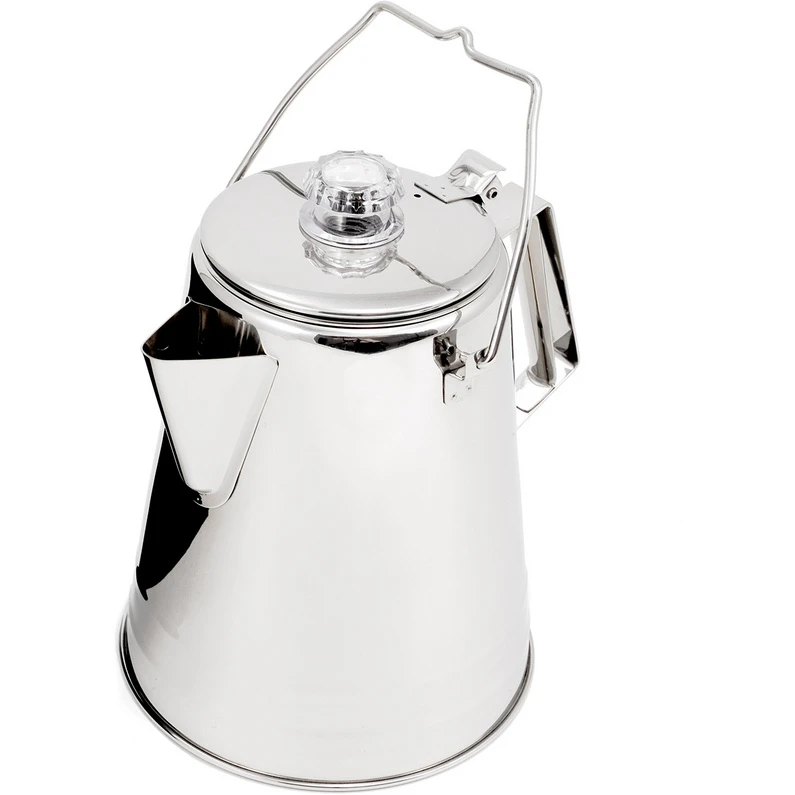 GSI Glacier Stainless 14 Cup Percolator Koffiezetter 3 GSI Glacier Stainless 14 Cup Percolator Koffiezetter