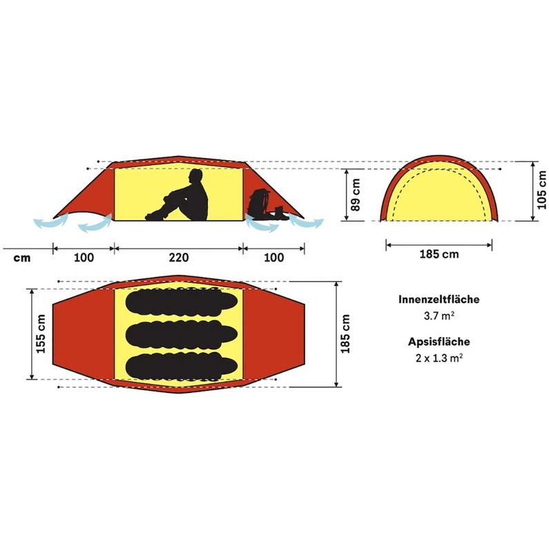 Hilleberg Helags 3 Tent 4 Hilleberg Helags 3 Tent - Afbeelding 2