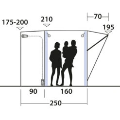 Outwell Newburg 160 Air Opblaasbare Voortent 9 Outwell Newburg 160 Air Opblaasbare Voortent -Kampeerartikelen Winkel iview 5045176 001 pic3