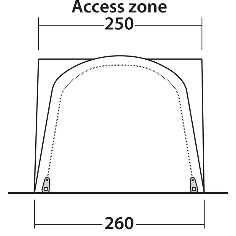 Outwell Newburg 160 Air Opblaasbare Voortent 6 Outwell Newburg 160 Air Opblaasbare Voortent - Afbeelding 4