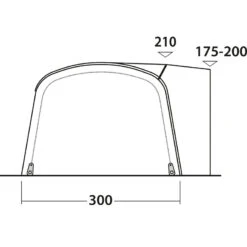 Outwell Blossburg 380 Air Voortent -Kampeerartikelen Winkel iview 5050161 001 pic6