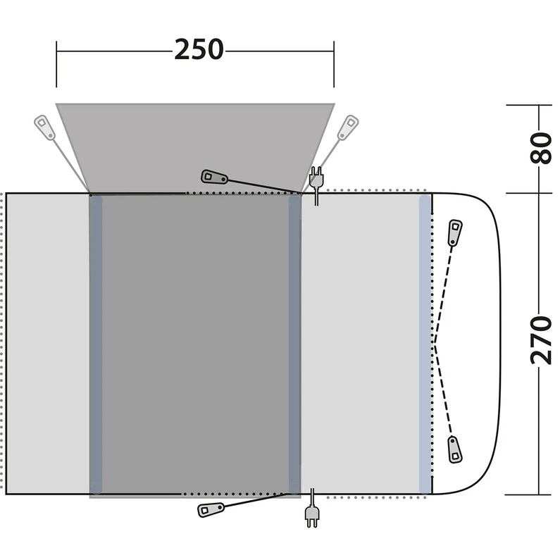 Outwell Wolfburg 380 Air Voortent 5 Outwell Wolfburg 380 Air Voortent - Afbeelding 3