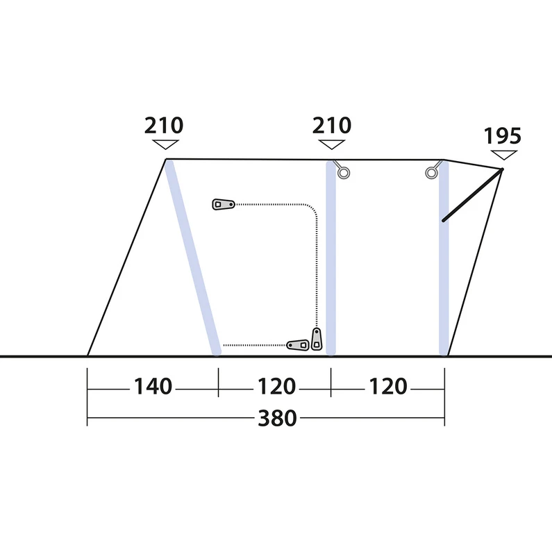 Outwell Wolfburg 380 Air Voortent 6 Outwell Wolfburg 380 Air Voortent - Afbeelding 4