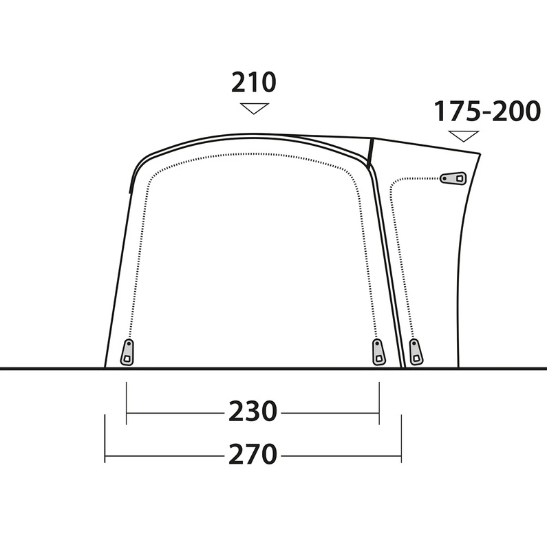 Outwell Wolfburg 380 Air Voortent 7 Outwell Wolfburg 380 Air Voortent - Afbeelding 5